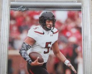 2017 Leaf Draft Pat Mahomes Graded Rookie Card