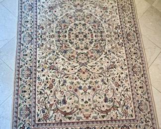 Wool tiny knotted rug