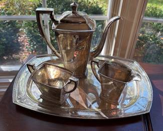 Sterling silver Coffee set 4 pc Pantheon 