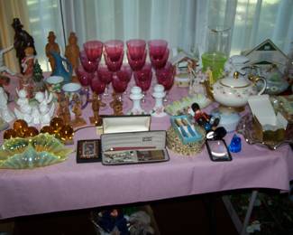 CRANBERRY STEMWARE, MONT BLANC PEN & MORE