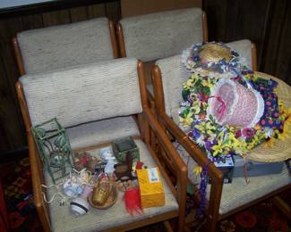 SET OF 4 CHAIRS & MISC.