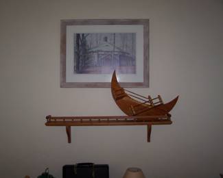 PRINT & CRESCENT MOON SHELF