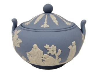 WEDGWOOD JASPERWARE SUGAR BOWL