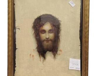 VINTAGE FRAMED JESUS CHRISTUS PRINT