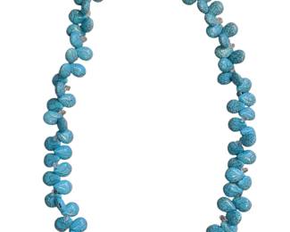 Faux Turquoise Beaded Necklace