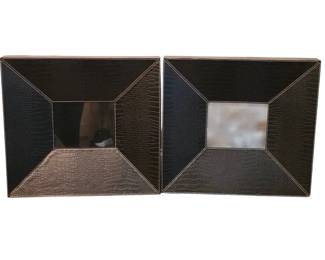 Faux Leather Picture Frames