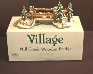 Dept 56 Mill Creek Wooden Bridge 