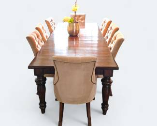 Pottery Barn Dining Room Table with 8 Chairs