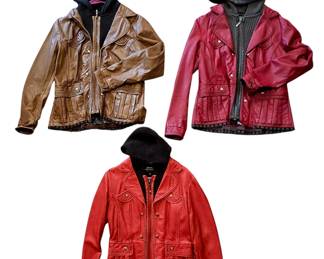 Womens Leather Jackets with Hoods