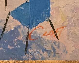 Very Large Coastal Sailboat Scene Painting (5ft x 4ft)  by C.Loft