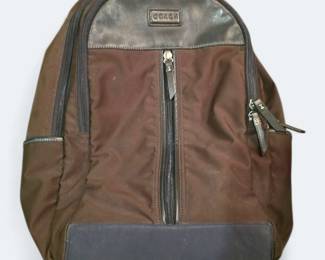 Vintage Brown Coach Backpack