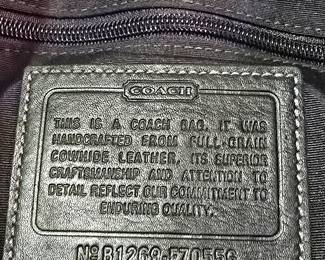 Coach Cross Body Messenger Bag