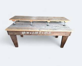 Custom Made Rustic Large Desk/Table