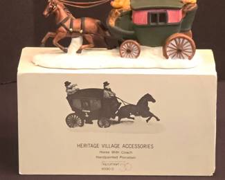 Dept 56 Horse with Coach Accessory