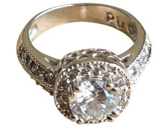 Cubic Zirconia in Sterling Silver Ring