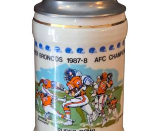 1987 Denver Broncos Limited Edition Superbowl Stein