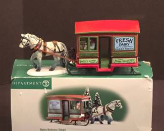 Dept 56 Dairy Delivery Sleigh Accessory