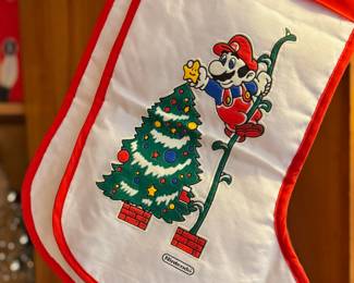 1989 Nintedo Super Mario Bros. Christmas Stocking