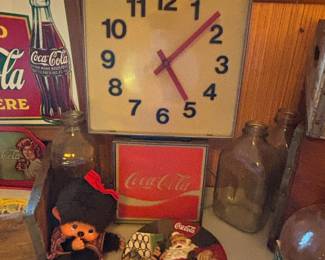 Circa 1970s Coca Cola Wall Clock