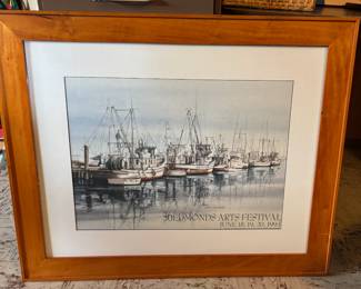 Framed 1993 Edmonds Arts Festival Poster
