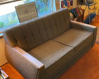 Mid Century Grey Sofa Sleeper