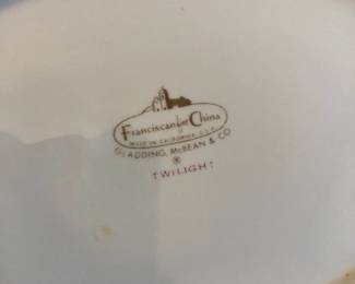 Franciscan China "Twilight" Dinnerware Set