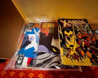 1991 Marvel Avengers #340 Comic Book, 1988 DC Batman Year One Comic Book, 1985 Marvel X-Men Asgardian Wars Comic Book