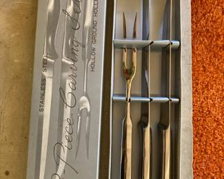 3 Piece Stainless Steel Carving Set