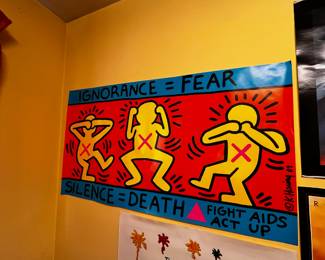 1989 Poster "Ignorance = Fear / Silence = Death" by Keith Haring