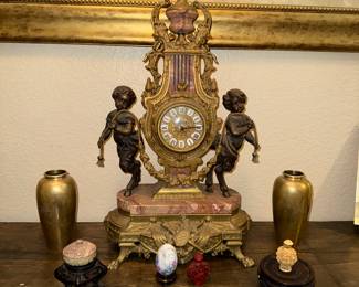 Ornate Imperial Italian mantle clock 
