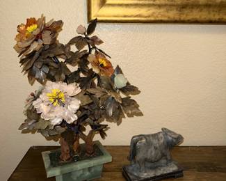 Soapstone and jade house decor