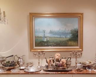 Silverplate. Pair Sterling Stunning Candelabras 