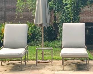 More Poolside Brown Jordan. Marvelous Chaise Pair