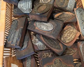 Old printing press plates- very interesting