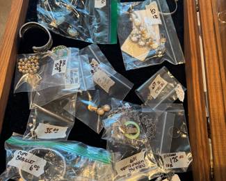 Selection of costume jewelry