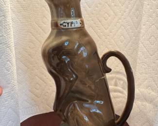 French majolica Gypp dog pitcher