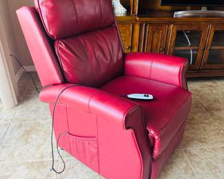 Red Leather Power Lift Recliner
Beautiful red genuine leather recliner with power lift and recline functions. Smooth, quiet operation — ideal for comfort and mobility assistance. Excellent condition.