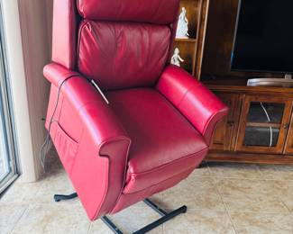 Red Leather Power Lift Recliner
Beautiful red genuine leather recliner with power lift and recline functions. Smooth, quiet operation — ideal for comfort and mobility assistance. Excellent condition.