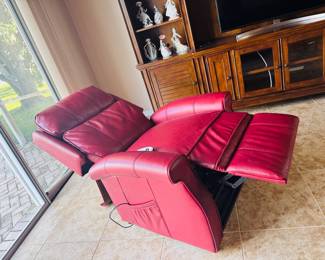 Red Leather Power Lift Recliner
Beautiful red genuine leather recliner with power lift and recline functions. Smooth, quiet operation — ideal for comfort and mobility assistance. Excellent condition.