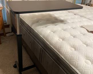 New, Adjustable Over Bed Table 