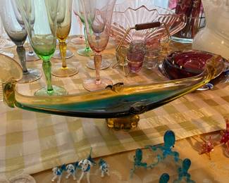 FABULOUS COLORFUL VINTAGE GLASS 
