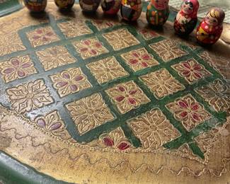 several  vintage trays 
