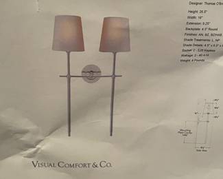 HAVE A NEW W/ PAPERS PAIR OF WALL SCONCES - A GREAT DEAL FOR ANYONE WANTING REALLY HIGH END FIXTURES FOR A GREAT PRICE   THEY WERE NEVER USED   THIS IS THE COMPANY   