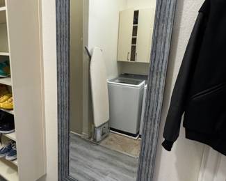 Mounted mirror 31 1/4 wide 65 1/4 long