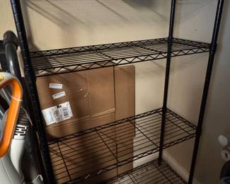 4 Tiered Black Wire Shelves