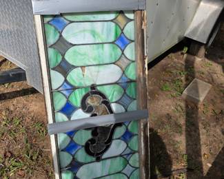 Vintage stained glass window