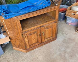 Wood TV stand