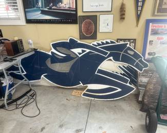 metal coated derby sign