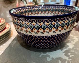 Polish pottery bowl