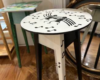 hand painted musical table